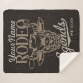 Personalisiert Rodeo Old West Steer Roping Legends Sherpadecke (Vorderseite (Horizontal))