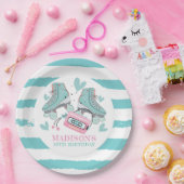 Personalisiert Roller Skaten Pastel Party Pappteller (Party)