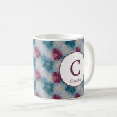 Personalisiert-Romantische Frühjahrsmädchen-Blume Kaffeetasse (VorderseiteRechts)