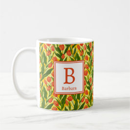 Personalisiert-Romantische Frühjahrsmädchen-Blume Kaffeetasse