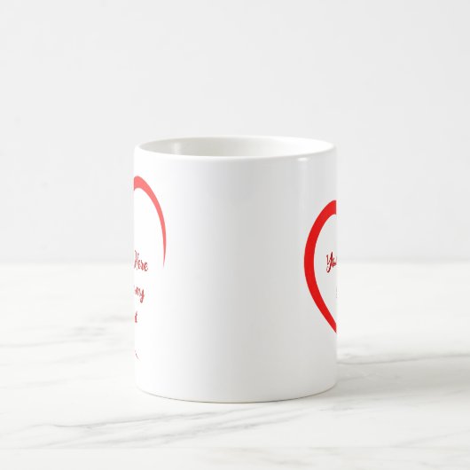 Personalisiert-Romantische Liebe Kaffeetasse (Mittel)