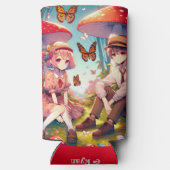 Personalisiert Romantischer Anime Couple Selters Dosenkühler (Rückseite)