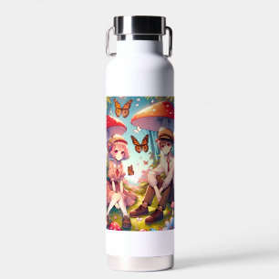 Personalisiert Romantischer Anime Couple Trinkflasche