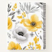 Personalisiert Romantisches Gelbgraublatt Notizblock (Rückseite)