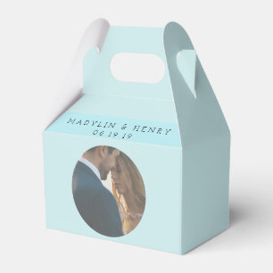 Personalisiert Romantisches Paradies Blau Geschenkschachtel