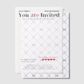 Personalisiert Romcom Poster Wedding Overlay Pergament Einladungen (Versetzt (Einladung))