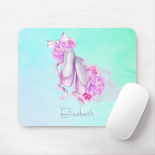 Personalisiert rosa Ballet Slippers Mousepad (Mit Mouse)
