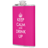 Personalisiert rosa behielt ruhige angesagte Flasc Flachmann (Links)