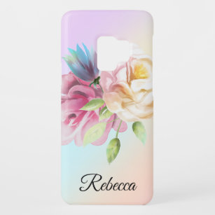Personalisiert-Rosa-Blume Case-Mate Samsung Galaxy S9 Hülle