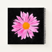 Personalisiert rosa Blume Malerei Notizblock (Rückseite)