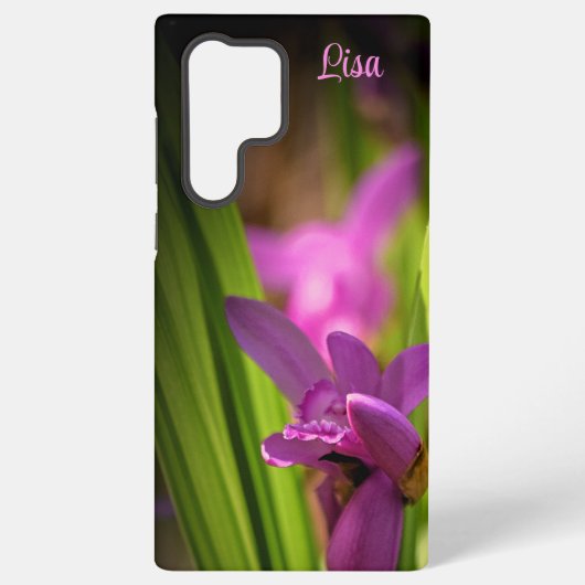 Personalisiert-rosa-Blume Samsung Case Galaxy Hülle (Rückseite)