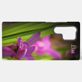 Personalisiert-rosa-Blume Samsung Case Galaxy Hülle (Rückseite (Horizontal))