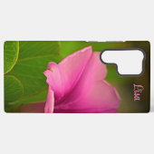 Personalisiert-rosa-Blume Samsung Case Galaxy Hülle (Rückseite (Horizontal))