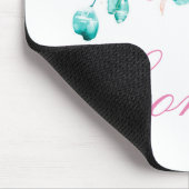 Personalisiert rosa Blumenmousine Mousepad (Ecke)