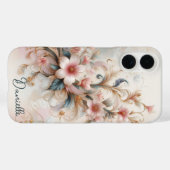 Personalisiert rosa Blüte Case-Mate iPhone Hülle (Rückseite (Horizontal))