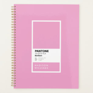 Personalisiert rosa Bonbon-Notebook   Individuelle Planer