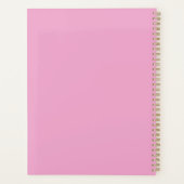Personalisiert rosa Bonbon-Notebook | Individuelle Planer (Rückseite)