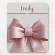 Personalisiert rosa Bow Mousepad - Niedlich & eleg