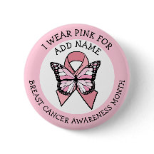 Personalisiert rosa Brustkrebs Monat Bu