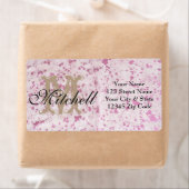 Personalisiert rosa Cowhide Versandadressen (Insitu)