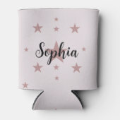 Personalisiert rosa Dose Cooler | Individuelle Nam Dosenkühler (Vorderseite)