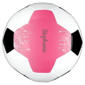 Personalisiert rosa Driving Glitzer Trendy Glam Fußball (Gedreht)