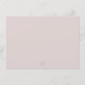 Personalisiert rosa Einfache moderne Grenzgeschich Dankeskarte (Rückseite)