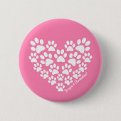 Personalisiert rosa Farbe drucken Button (Vorderseite)