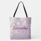Personalisiert-rosa-feine Taschentasche Tasche (Rückseite)