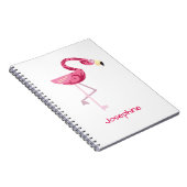 Personalisiert rosa Flamingo Bird Notizblock (Rechte Seite)