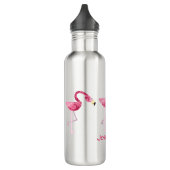 Personalisiert rosa Flamingo Bird Trinkflasche (Links)