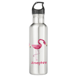 Personalisiert rosa Flamingo Bird Trinkflasche