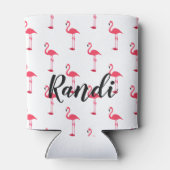 Personalisiert rosa Flamingo Can Cooler Dosenkühler (Rückseite)