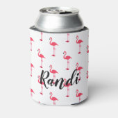 Personalisiert rosa Flamingo Can Cooler Dosenkühler (Kanne Rückseite)