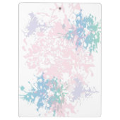 Personalisiert rosa Flamingo Klemmbrett (Rückseite)