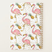 Personalisiert rosa Flamingo Planer (Rückseite)