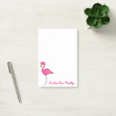 Personalisiert rosa Flamingo Tropical Island Bird Post-it Klebezettel (Büro)