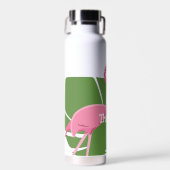 Personalisiert rosa Flamingo Tropisches Brautparty Trinkflasche (Vorne)