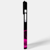 Personalisiert rosa Flammen auf schwarz Case-Mate iPhone Hülle (Rückseite / Links)