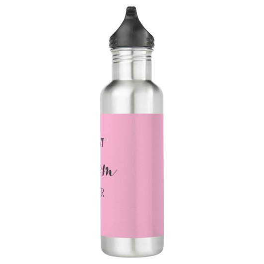 Personalisiert rosa Flasche Individuelle Name oder Edelstahlflasche (Rechts)