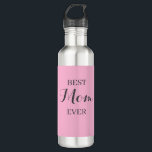 Personalisiert rosa Flasche Individuelle Name oder Edelstahlflasche<br><div class="desc">Mit dieser personalisierten rosa Wasserflasche bleibe. Fügen Sie Ihren Namen, ein Lieblings-Zitat oder eine lustige Nachricht, um ein einzigartiges und praktisches Accessoire zu erstellen. Diese Wasserflasche eignet sich perfekt für Fitnessstudio, Yoga, Wandern oder den Alltag. Sie ist ein tolles Geschenk für sich selbst oder alle, die Lieben haben, aktiv bleibe....</div>