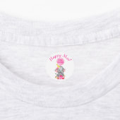 Personalisiert rosa Geburtstag Etiketten (Befestigt)