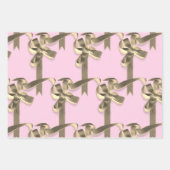 Personalisiert rosa Geburtstag Geschenkpapier Set (Vorderseite 2)