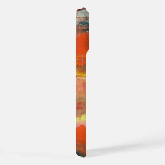 Personalisiert Rosa Gelbe Abstrakte Kunst iPhone Hülle (Rechte Seite)