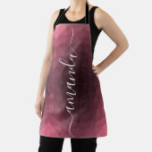 Personalisiert rosa geometrisches Muster Schürze (InSitu)