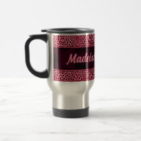 Personalisiert rosa Gepard mit Name