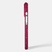 Personalisiert rosa Glitzer Case-Mate iPhone Hülle (Rückseite / Links)