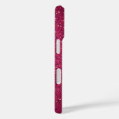 Personalisiert rosa Glitzer Case-Mate iPhone Hülle (Rückseite / Rechts)