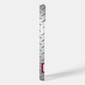 Personalisiert rosa Glitzer Star auf Metallic Case-Mate iPhone Hülle (Rückseite / Rechts)