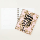 Personalisiert-rosa-goldener Motivierend Planer (Anzeige)